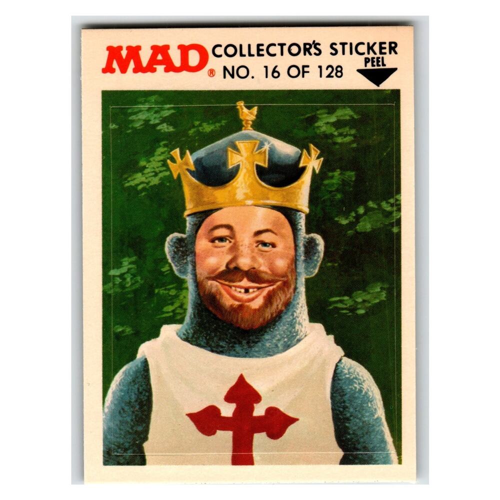 MAD Collector's Sticker No.16 1983 Fleer #16 of 128